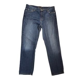 Levis Mid Rise Skinny Jeans 33x30 Sz Womens 16 Medium Blue Denim Pants